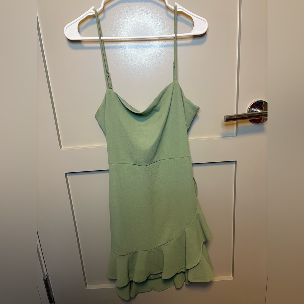 Lovely Day Asymmetrical Mint Dress